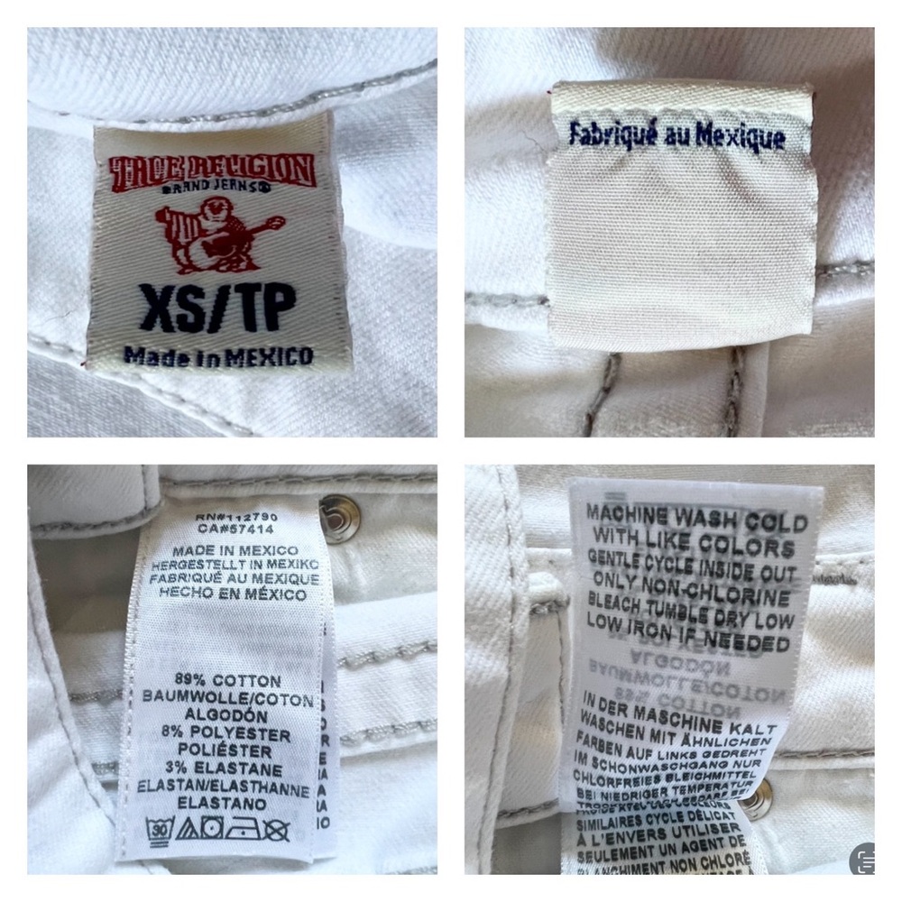 TRUE RELIGION Ripped Frayed Hem Jean Denim Overalls - Picture 14 of 14